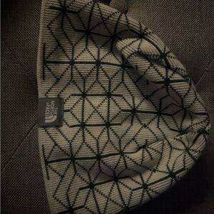 The North Face Gray Geometric Knit Beanie